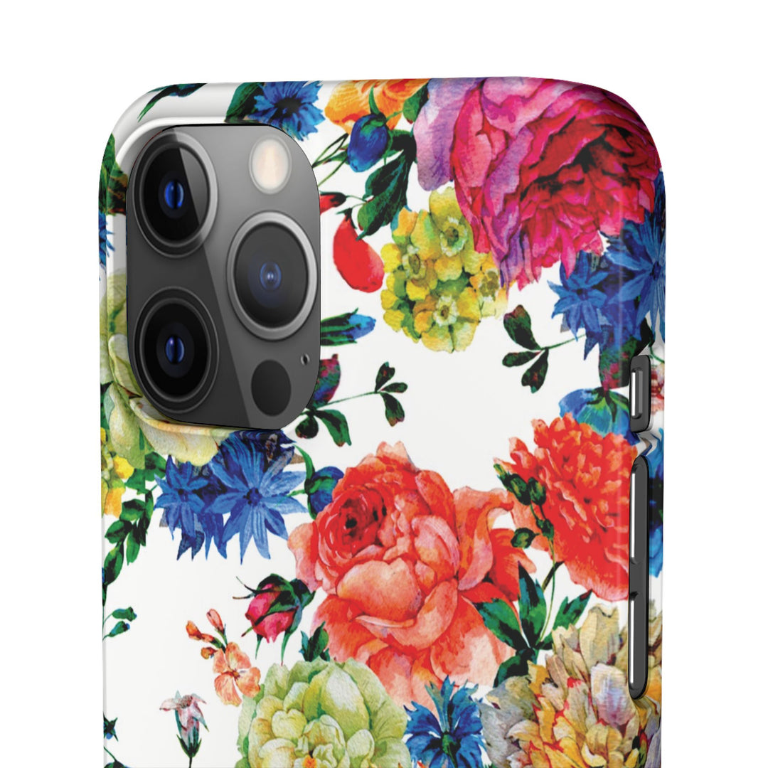 Sleek Snap Colorful Flowers Cute Phone Case for iPhone 16 15 14 13 12 11 X Xs Max Xr Pro Plus Samsung Galaxy S24 S23 S22 S21 S20 Note Ultra