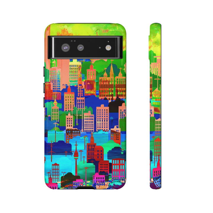 Cute Samsung Case | Cool Iphone Case | Summer City Skyline, Samsung S24, S23, S22, S21, IPhone 15 Case | Iphone 14 Case, Iphone 13 Case - Studio40ParkLane