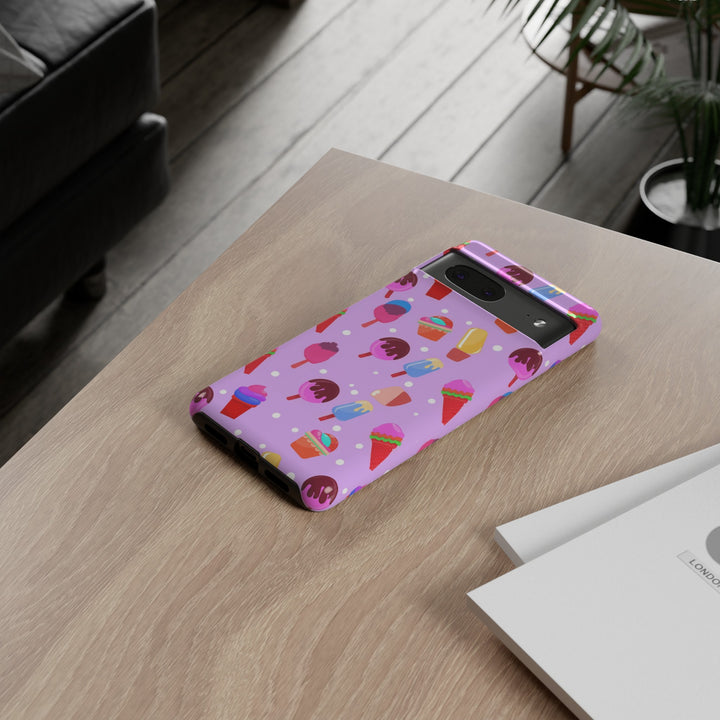 Cute Samsung Case | Cool Iphone Case | Summer Pink Ice - Cream, Samsung S24, S23, S22, S21, IPhone 15 Case | Iphone 14 Case, Iphone 13 Case - Studio40ParkLane