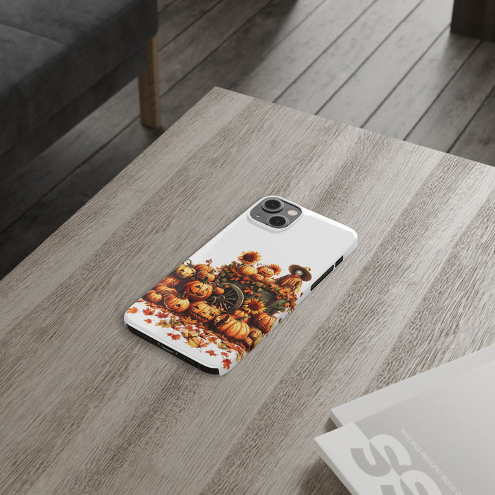 Slim Fall Leaves Scarecrow Slim Cute Phone Cases for Iphone | iPhone 15 Case | iPhone 15 Pro Max Case, Iphone 14, Iphone 14 Pro Max, Iphone 13 - Studio40ParkLane