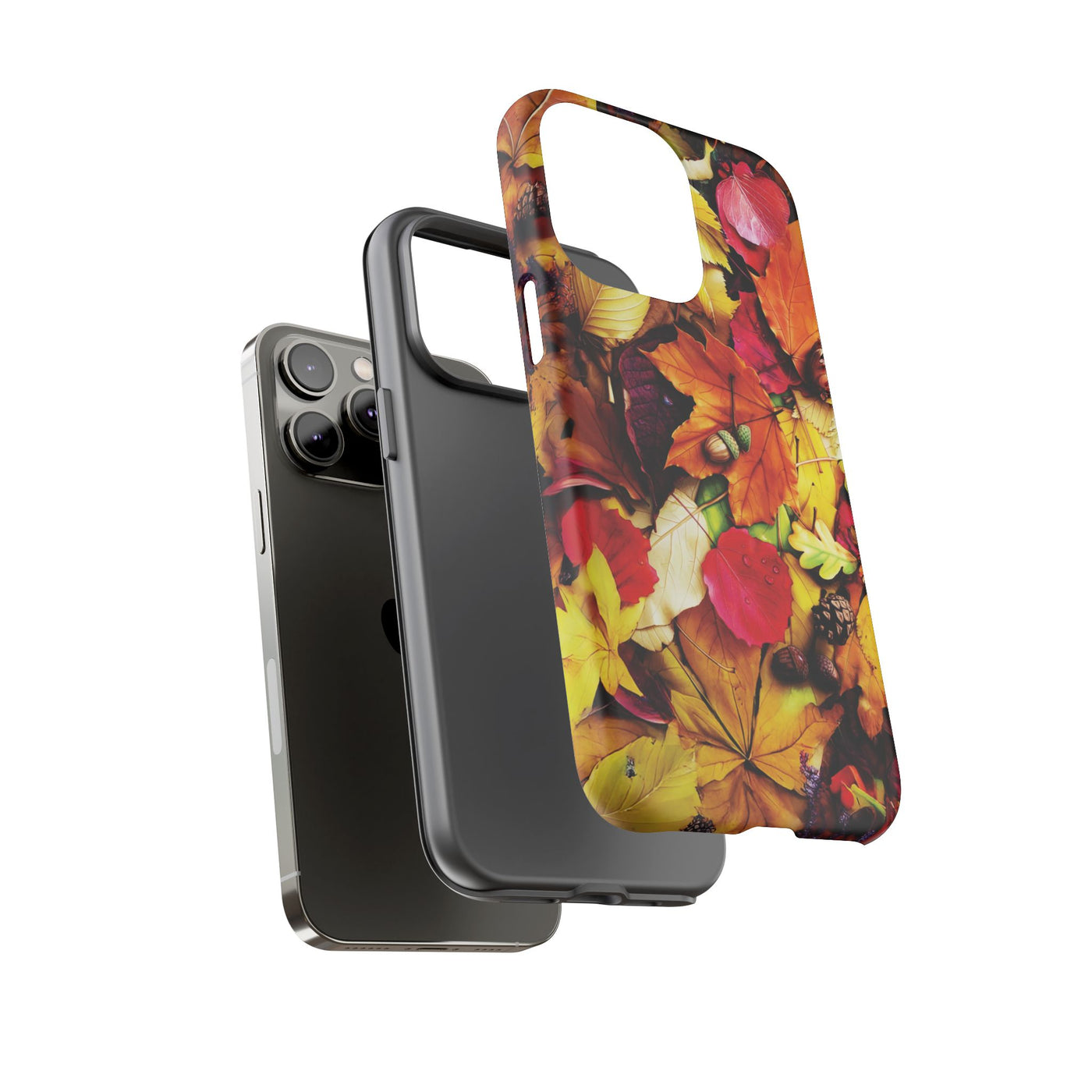 Aesthetic Tough Fall Leaves Foliage Premium Phone Case - For iPhone 17 Pro Max iPhone 16 Pro iPhone 15 Iphone 14 Plus 13 Pro 12 11 10 XR - Studio40ParkLane