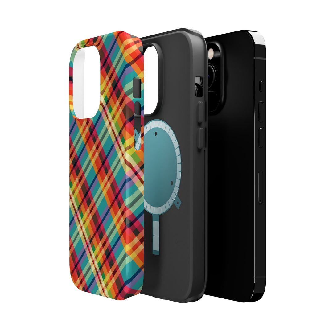Checkered Plaid Magsafe Gift for Her Cute Phone Case for Iphone, | iPhone 16 | iPhone 15 Pro Max, Iphone 14 Pro Max, 13 12 11 10 9 8 7 - Studio40ParkLane