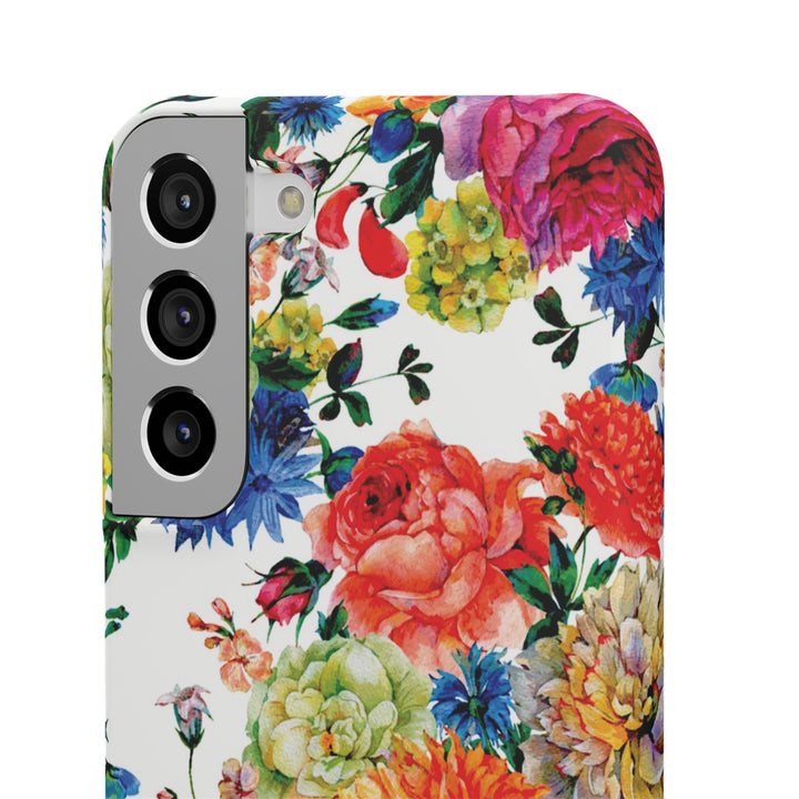 Sleek Snap Colorful Flowers Cute Phone Case for iPhone 16 15 14 13 12 11 X Xs Max Xr Pro Plus Samsung Galaxy S24 S23 S22 S21 S20 Note Ultra