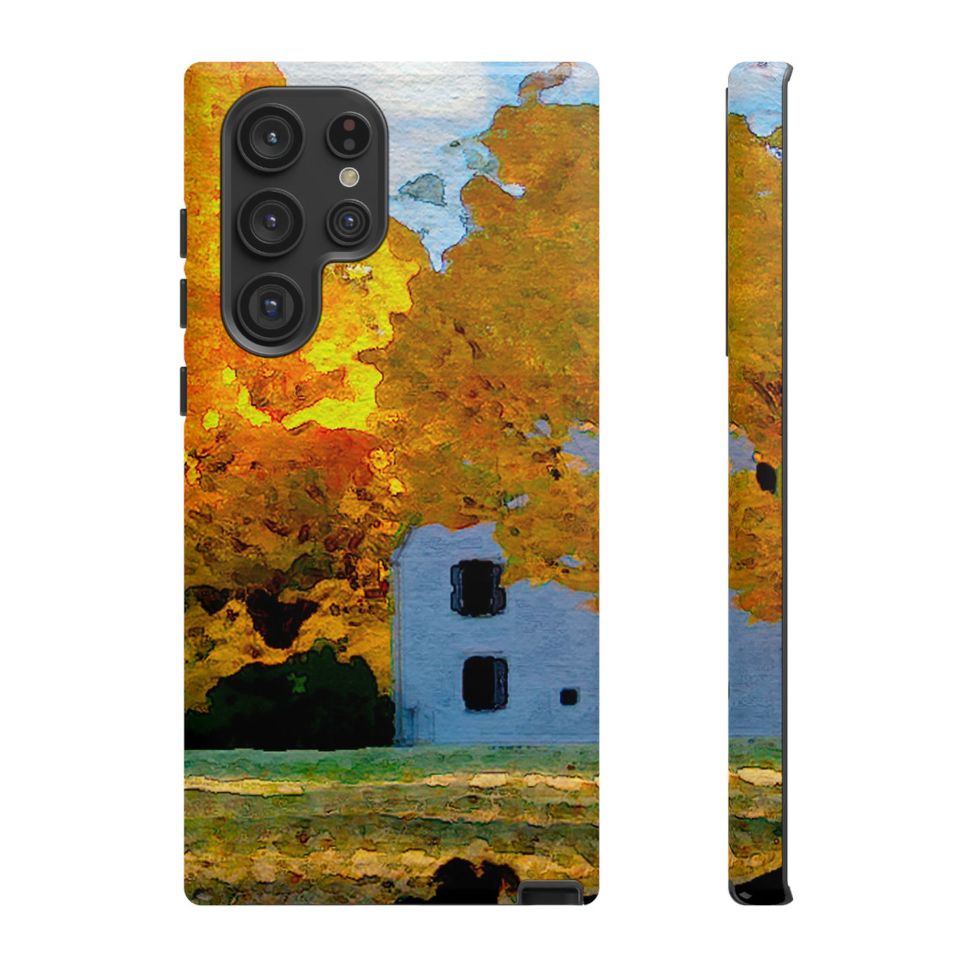 Impact Resistant, Fall Leaves Watercolor, Cute Phone Cases for Samsung S24, S23, S22, S21, IPhone 15 pro Iphone 14 pro Iphone 13 IPhone 12 Iphone 11