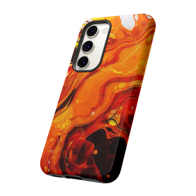 Impact Resistant, Fall Colors Marble, Cute Phone Cases for Samsung S24, S23, S22, S21, IPhone 15 pro Iphone 14 pro Iphone 13 IPhone 12 Iphone 11