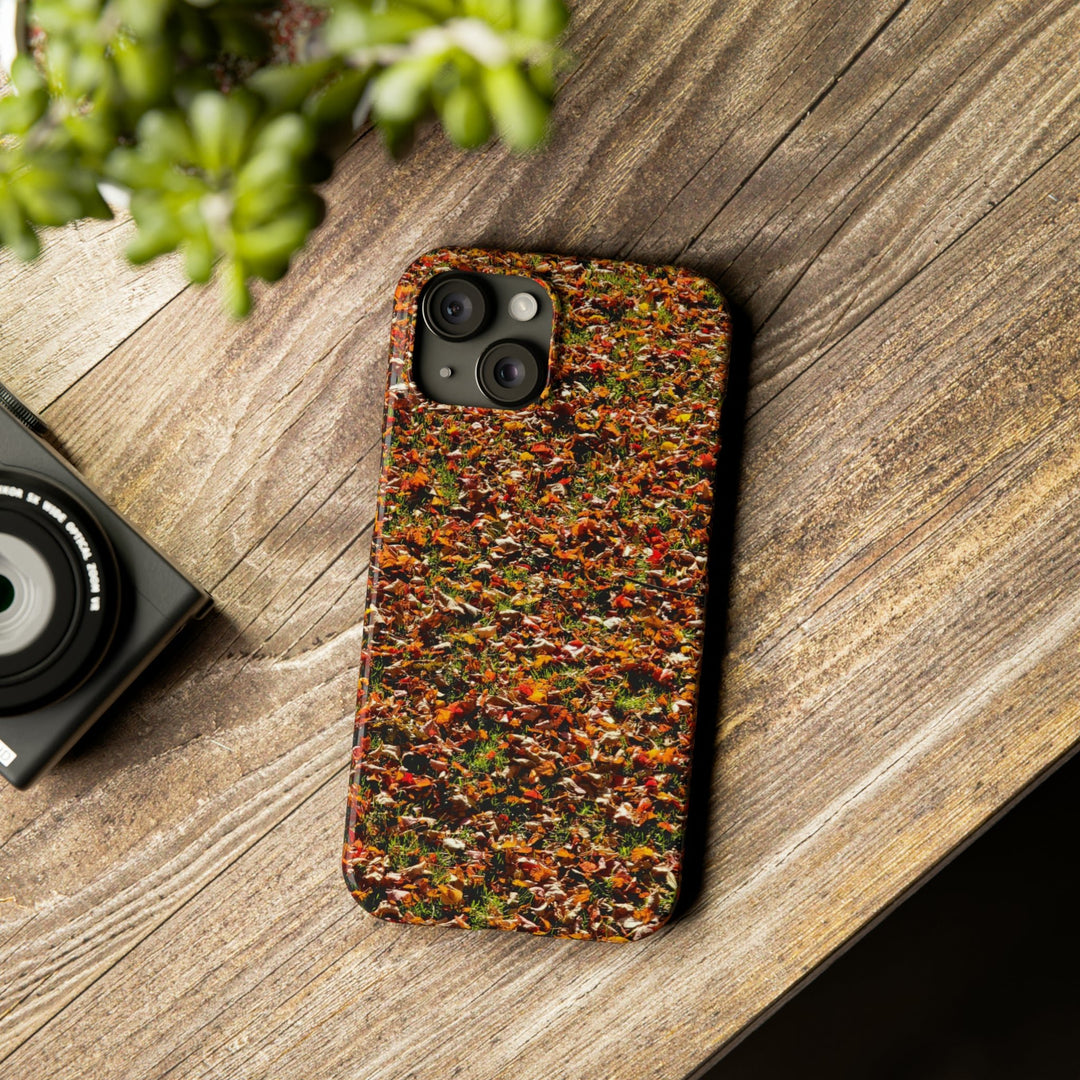 Slim Cute Phone Cases for Iphone - | iPhone 15 Case | iPhone 15 Pro Max Case, Iphone 14 Case, Iphone 14 Pro Max, Iphone 13, New England Fall Leaves - Studio40ParkLane