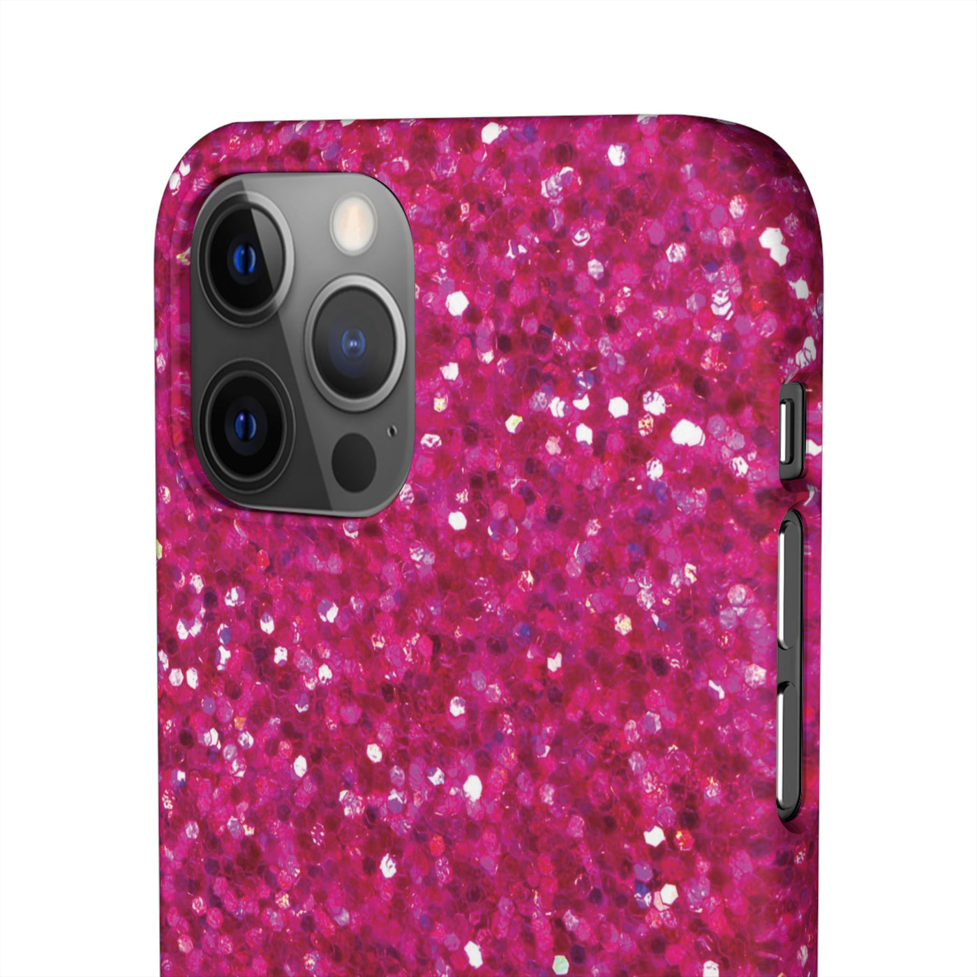 Snap Non-Glitter Muted Pink Play on "Faux" Glitter Effect Cute Phone Cases for Samsung and Iphone, 16, 15, 14, S24, S23, S22, S21, S20, Plus and Ultra