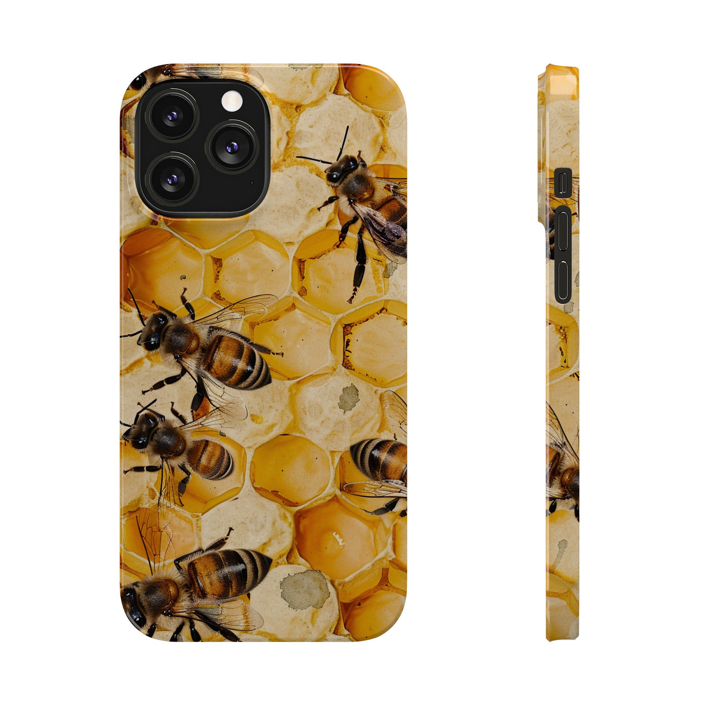 Slim Cute iPhone Cases - | iPhone 15 Case | iPhone 15 Pro Max Case, Iphone 14 Case, Iphone 14 Pro Max, Iphone 13, Summer Honey Bees