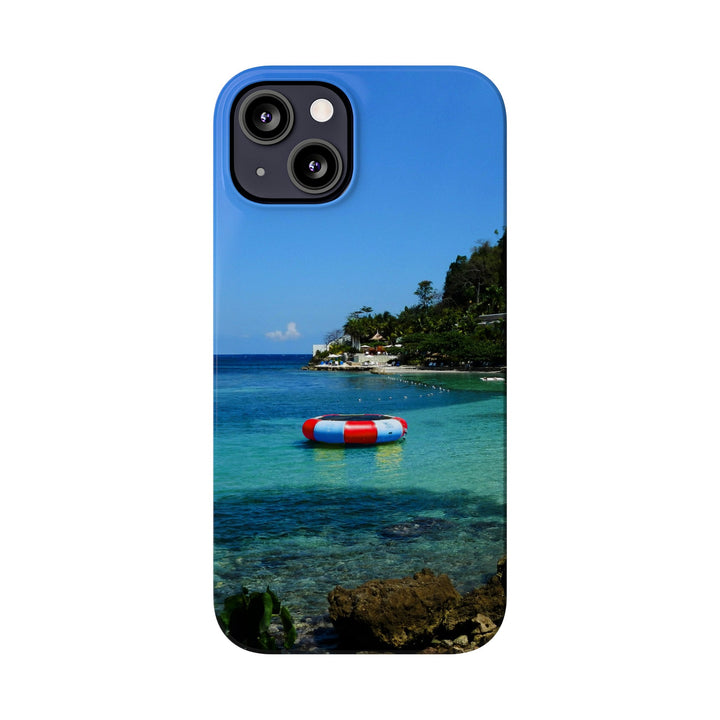 Slim Cute Phone Cases for Iphone - | iPhone 15 Case | iPhone 15 Pro Max Case, Iphone 14 Case, Iphone 14 Pro Max, Iphone 13, Summer Jamaica Beach - Studio40ParkLane