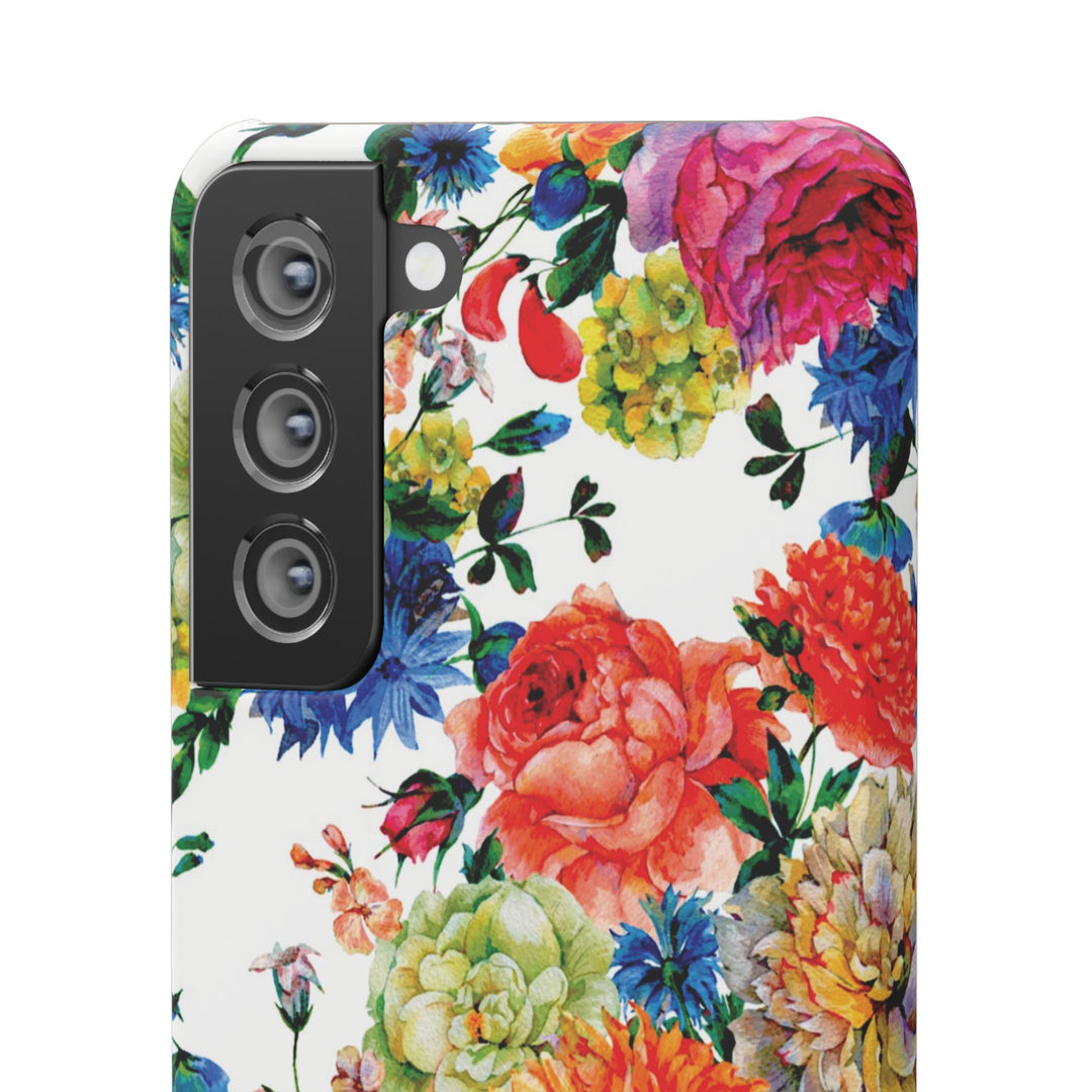 Sleek Snap Colorful Flowers Cute Phone Case for iPhone 16 15 14 13 12 11 X Xs Max Xr Pro Plus Samsung Galaxy S24 S23 S22 S21 S20 Note Ultra