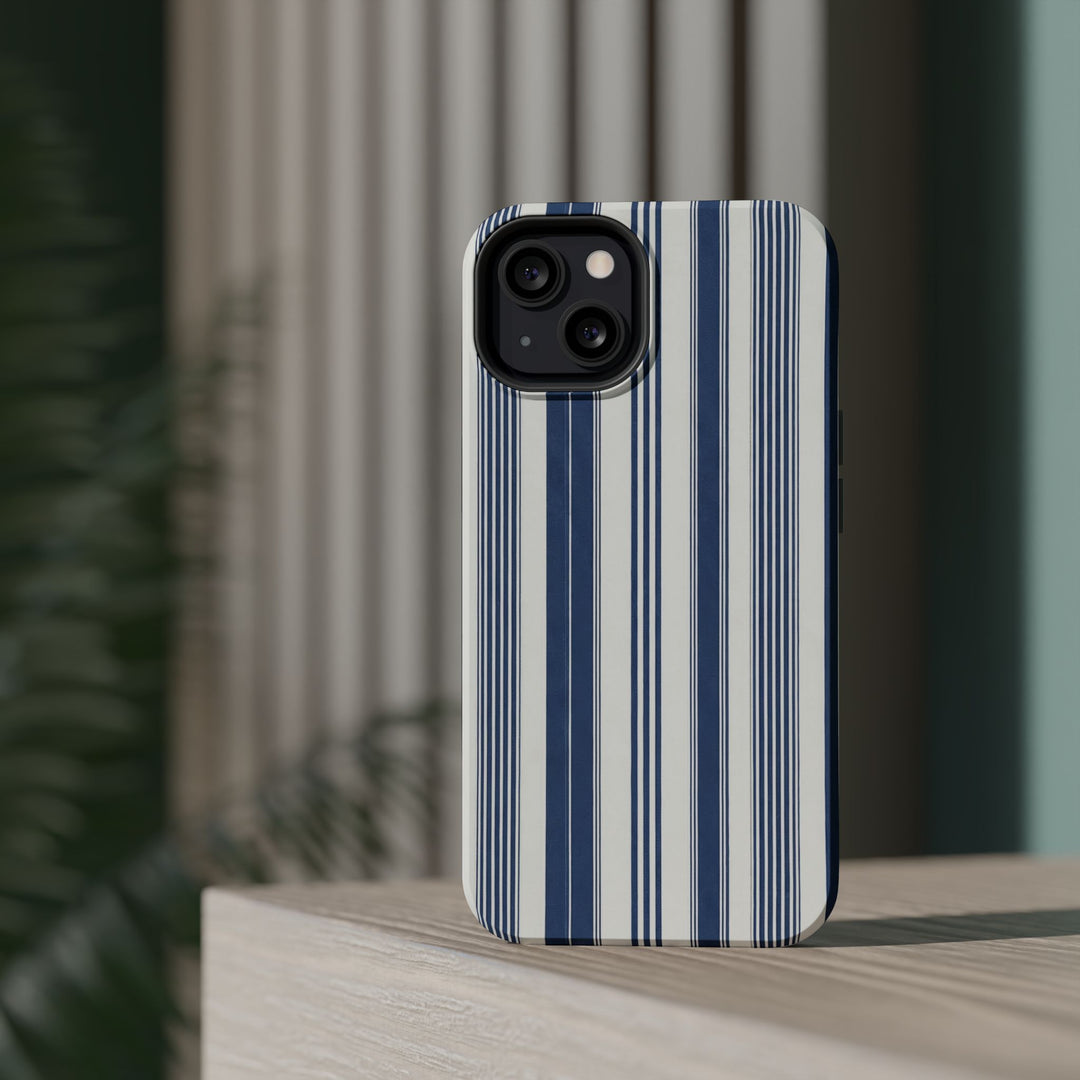 MagSafe Cute Phone Case, Coastal Striped Phone Case for iPhone 17 16 15 14 13 12 Pro Max, Samsung S26 S25 S24 Ultra case - Studio40ParkLane