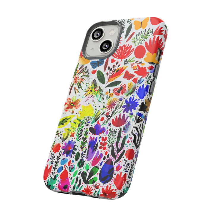 Impact Resistant, Colored Flowers, Cute Phone Cases for Samsung S24, S23, S22, S21, IPhone 15 pro Iphone 14 pro Iphone 13 IPhone 12 Iphone 11 - Studio40ParkLane