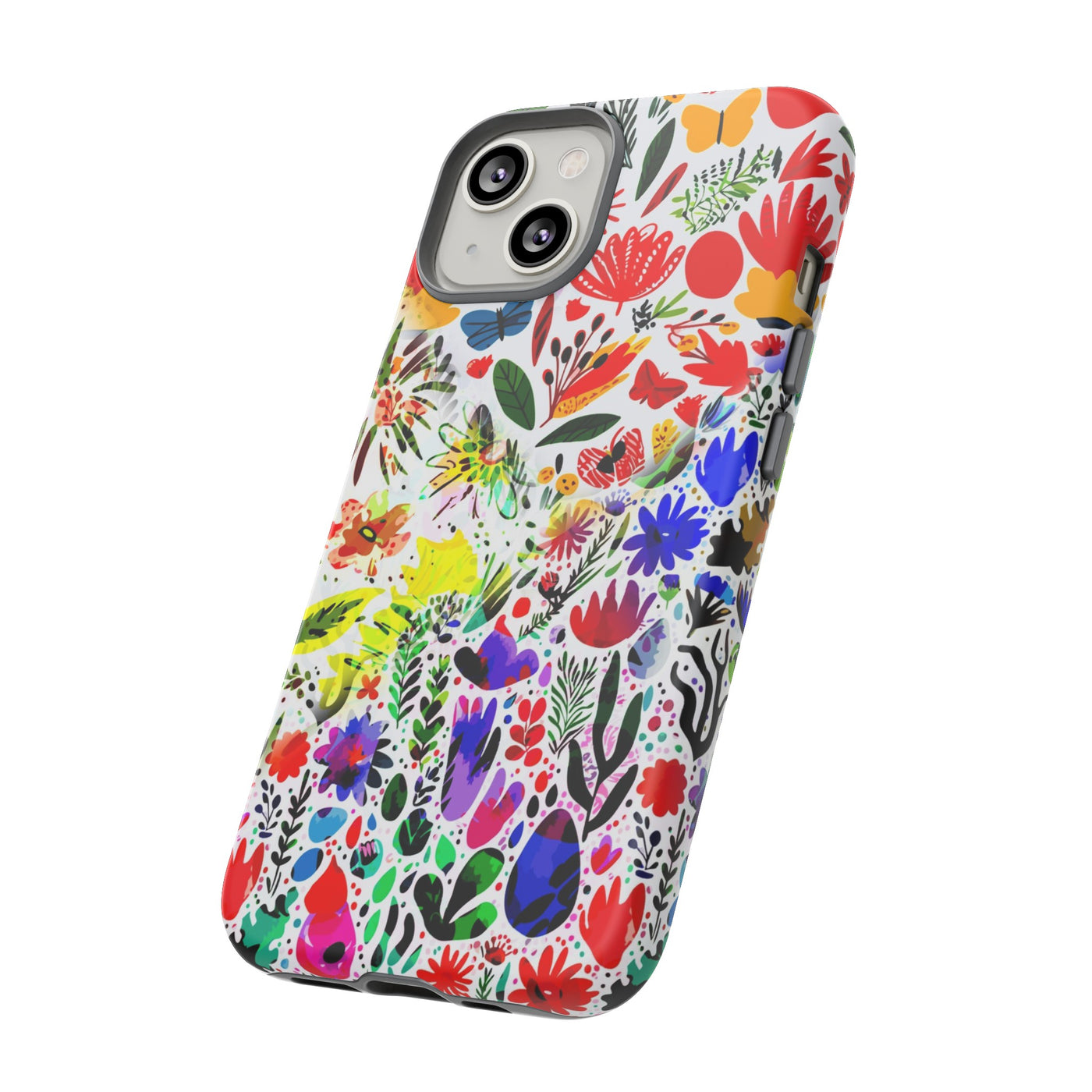 Impact Resistant, Colored Flowers, Cute Phone Cases for Samsung S24, S23, S22, S21, IPhone 15 pro Iphone 14 pro Iphone 13 IPhone 12 Iphone 11