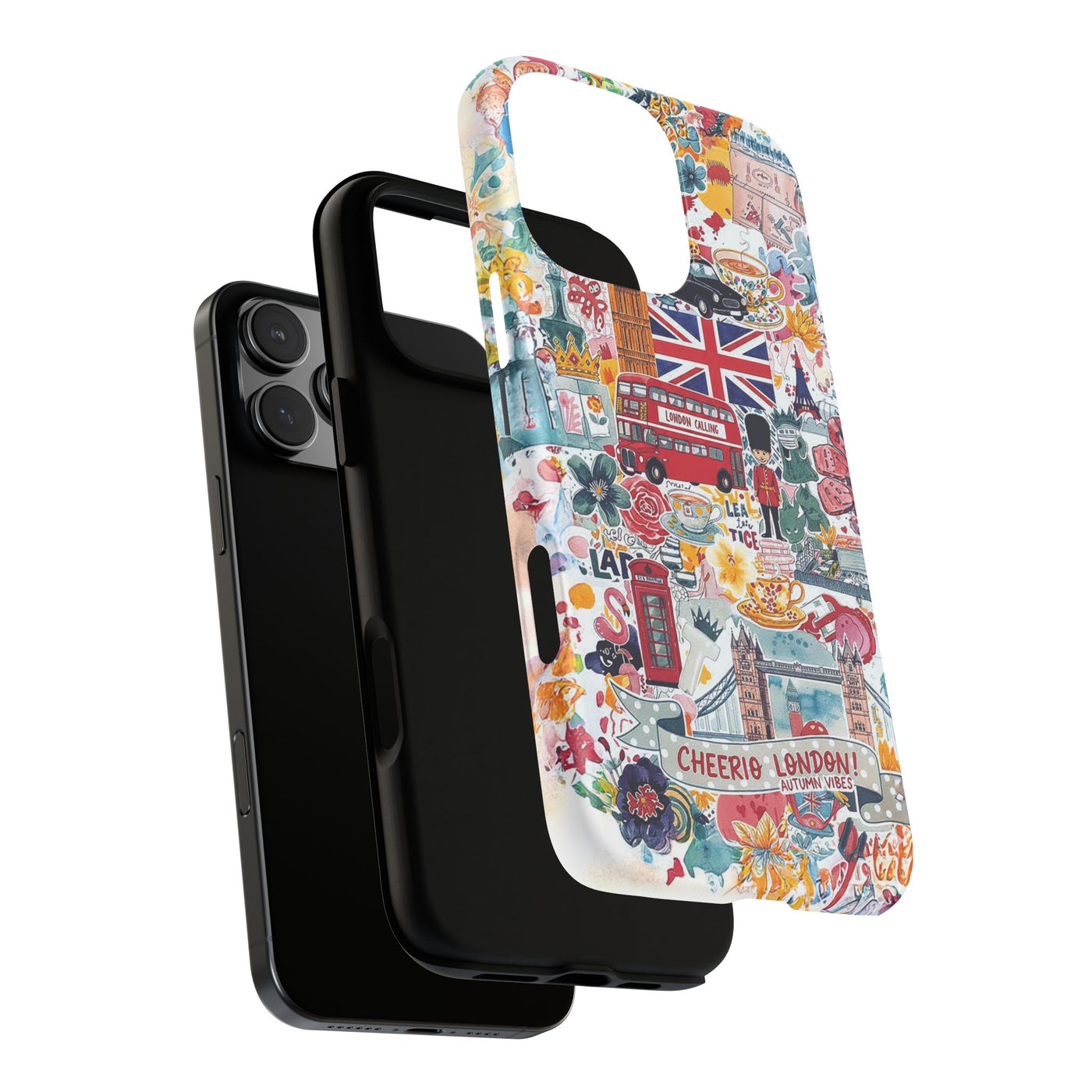 London England Coquette Collage Tough Premium Phone Case - For iPhone 17 Pro Max iPhone 16 Pro iPhone 15 Iphone 14 Plus 13 Pro 12 11 10 XR - Studio40ParkLane
