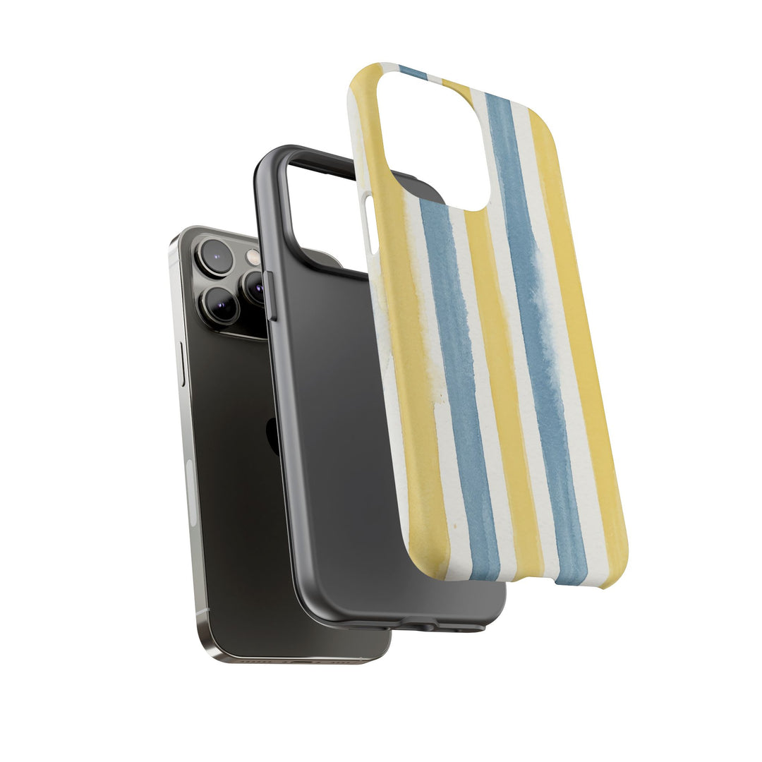 Tough Cute Yellow Stripes Phone Case, for IPhone 17 Pro Max | Iphone 17 Air, Iphone 16, IPhone 15, 14 13 12, Samsung Galaxy S26, S25, S24, S23 - Studio40ParkLane