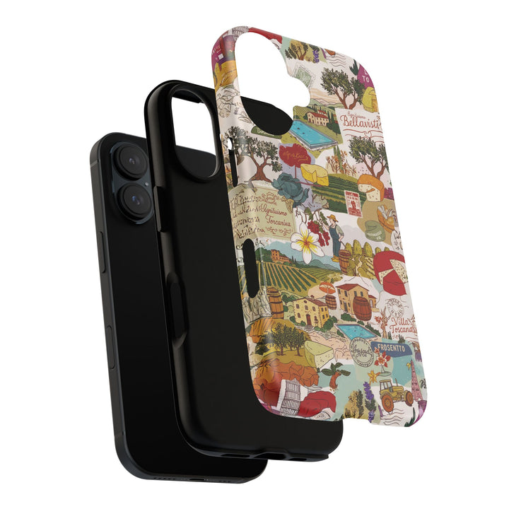 Italy Tuscany Coquette Collage Tough Premium Phone Case - For iPhone 17 Pro Max iPhone 16 Pro iPhone 15 Iphone 14 Plus 13 Pro 12 11 10 XR - Studio40ParkLane