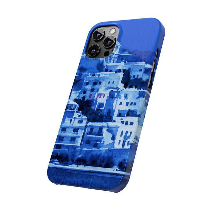 Slim Cute Phone Cases for Iphone | iPhone 15 Case | iPhone 15 Pro Max Case, Iphone 14, Iphone 14 Pro Max, Iphone 13, Greek Island Blue - Studio40ParkLane
