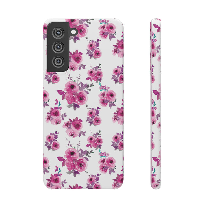 Sleek Snap Flowers Gift for Her Cute Phone Case for iPhone 16 15 14 13 12 11 X Xs Max Xr Pro Plus Samsung Galaxy S24 S23 S22 S21 S20 Ultra