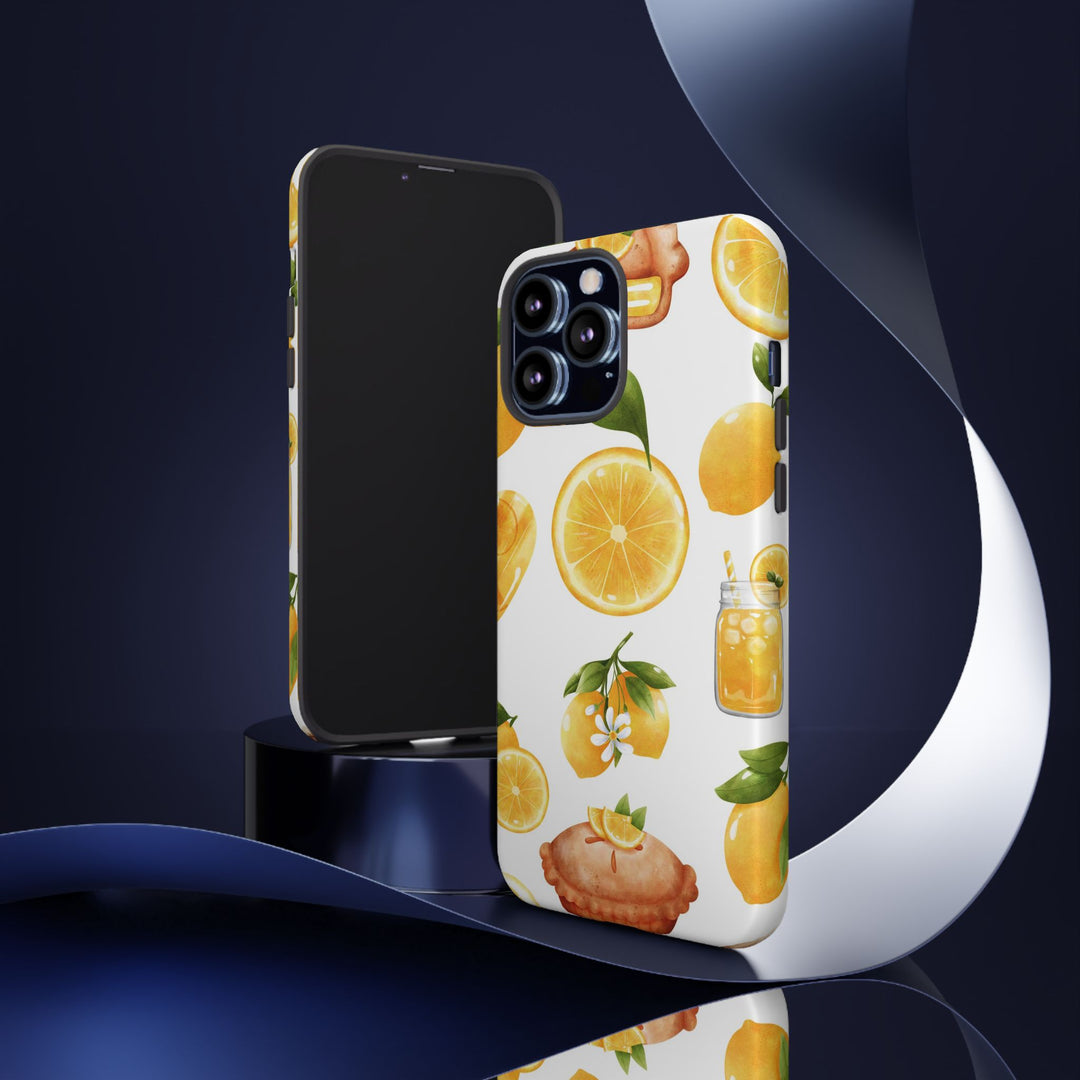 Impact Resistant, Lemon Fruit Pie, Cute Phone Cases for Samsung S24, S23, S22, S21, IPhone 15 pro Iphone 14 pro Iphone 13 IPhone 12 Iphone 11 - Studio40ParkLane
