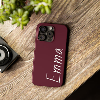 Personalized Initial Name Custom Slim Phone Cases for Iphone 16 Pro Max | iPhone 15 Case | iPhone 15 Pro Max Case, Iphone 14, 13, 12, 11, 10, 8, 7 - Studio40ParkLane