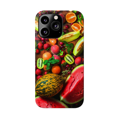 Slim Fall Fruit Collage Phone Cases for Iphone 16 | iPhone 15 Case | iPhone 15 Pro Max Case, Iphone 14, Iphone 14 Pro Max, Iphone 13, Slim Mom Dad Gift