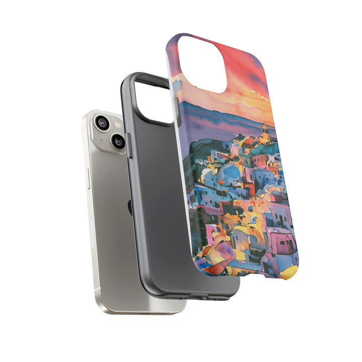Impact Resistant, Greek Sunset, Cute Phone Cases for Samsung S24, S23, S22, S21, IPhone 15 pro Iphone 14 pro Iphone 13 IPhone 12 Iphone 11 - Studio40ParkLane