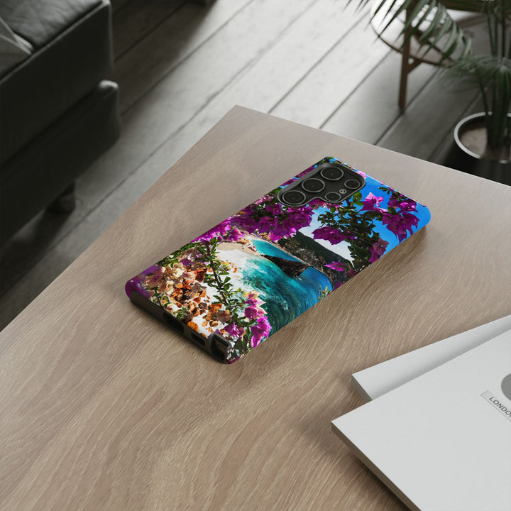 Impact Resistant, Bougainvillea Seaview, Cute Phone Cases for Samsung S24, S23, S22, S21, IPhone 15 pro Iphone 14 pro Iphone 13 IPhone 12 Iphone 11 - Studio40ParkLane