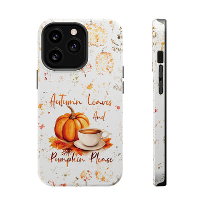 Fall Leaves Pumpkins Tough Magsafe Cute Phone Cases for Iphone | iPhone 15 Case | iPhone 15 Pro Max Case, Iphone 14, Iphone 14 13 12 11 10 9 8 7 - Studio40ParkLane