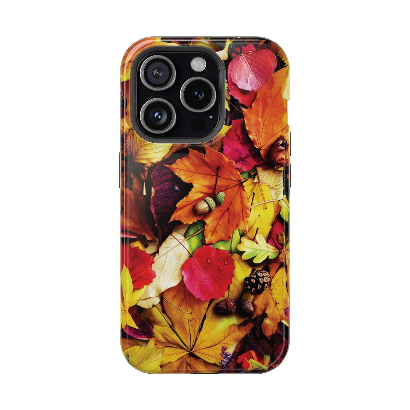 Aesthetic Tough Magsafe Fall Leaves Foliage Phone Case - For iPhone 17 Pro Max iPhone 16 Pro iPhone 15 Iphone 14 Plus 13 Pro 12 11 10 - Studio40ParkLane