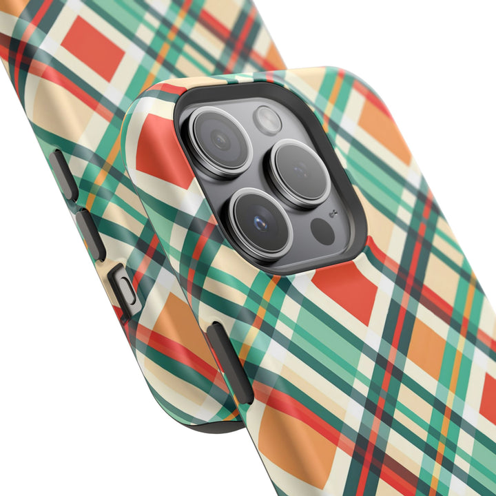 Checkered Plaid Magsafe Gift for Her Cute Phone Case for Iphone, | iPhone 16 | iPhone 15 Pro Max, Iphone 14 Pro Max, 13 12 11 10 9 8 7 - Studio40ParkLane