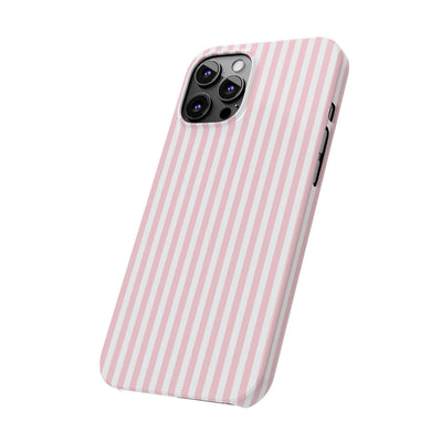 Slim Sweet Pink Striped Cute Phone Case for Iphone 16 - | iPhone 15 Pro Max Case | iPhone 14 Case Iphone 13 12 11 10 9 8 7 X XS Gift for Her