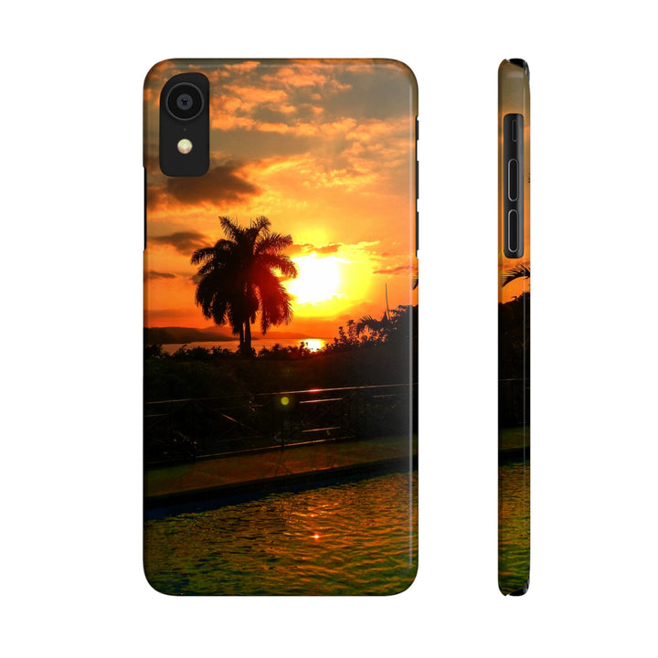 Slim Cute Phone Cases for Iphone - | iPhone 15 Case | iPhone 15 Pro Max Case, Iphone 14 Case, Iphone 14 Pro Max, Iphone 13, Summer Jamaica Sunset - Studio40ParkLane