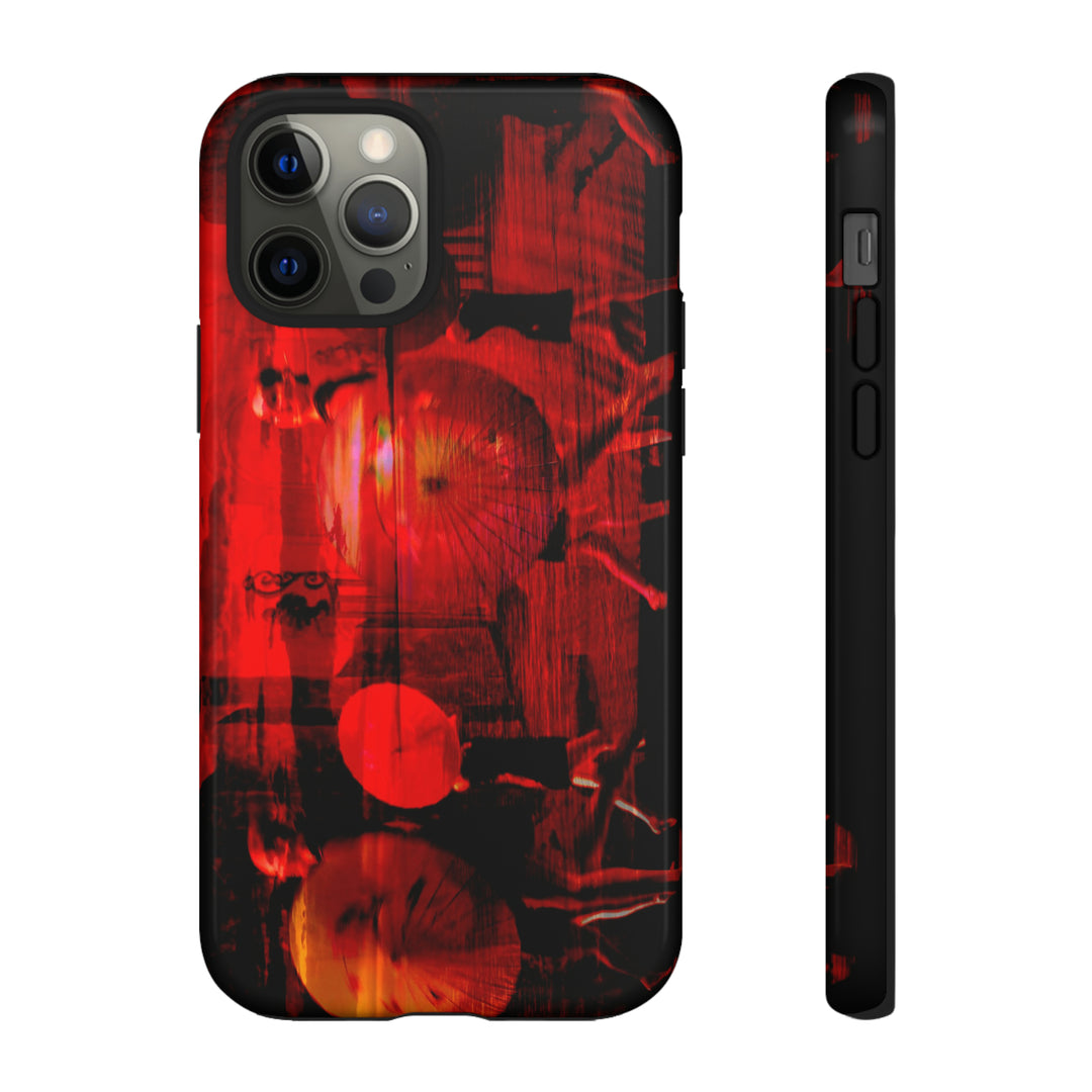 Cute IPhone Case | iPhone 15 Case | iPhone 15 Pro Max Case, Iphone 14 Case, Iphone 14 Pro Max Case IPhone Case for Art Lovers, Sunset Dance Red - Studio40ParkLane