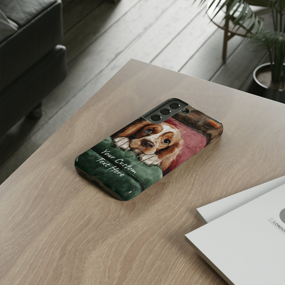 Personalize this Cute Samsung Phone Case | Cocker Spaniel Dog Samsung Phone Case | Galaxy S23, S22, S21, S20 | Customized Samsung Case - Studio40ParkLane