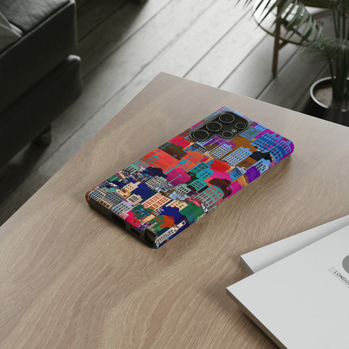 Cute Samsung Case | Cool Iphone Case | Summer City Skyline, Samsung S24, S23, S22, S21, IPhone 15 Case | Iphone 14 Case, Iphone 13 Case - Studio40ParkLane