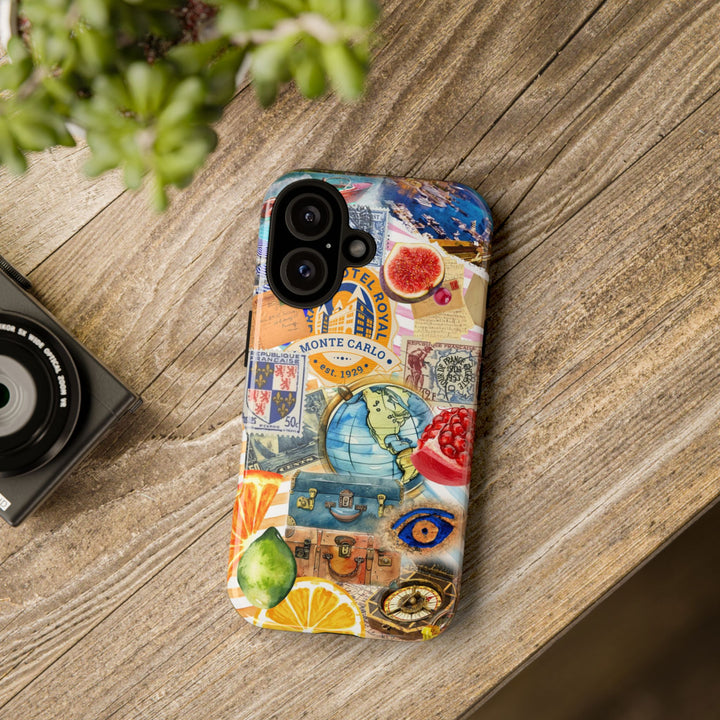 Cute European Summer Collage Phone Case, for IPhone 16 Case | Iphone 15, Iphone 14, IPhone 13 Case, 11 8 7, Samsung Galaxy S24, S23, S22, S21 Extra Protective - Studio40ParkLane