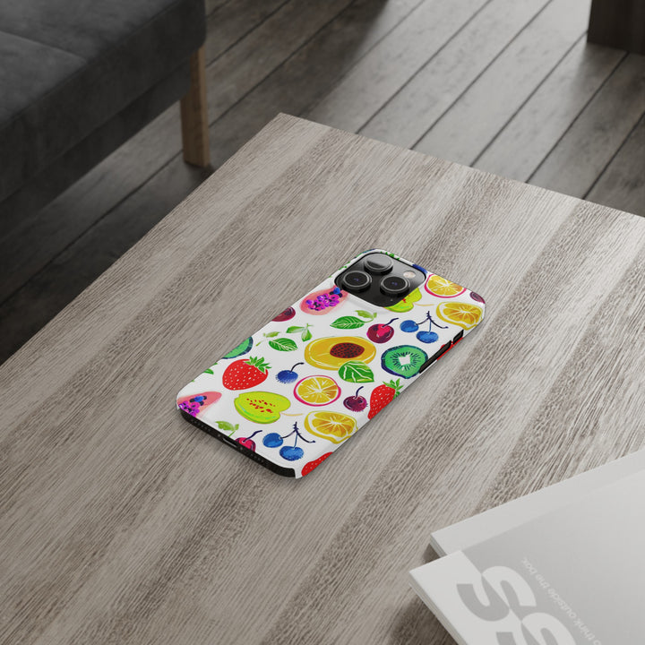 Slim Cute Phone Cases for Iphone | iPhone 15 Case | iPhone 15 Pro Max Case, Iphone 14, Iphone 14 Pro Max, Iphone 13, Summer Fruit Mix - Studio40ParkLane