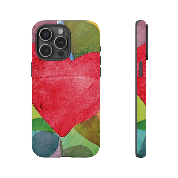 Cute IPhone Case | iPhone 15 Case | iPhone 15 Pro Max Case, Iphone 14 Case, Iphone 14 Pro Max Case IPhone Case for Art Lovers, Red Heart - Studio40ParkLane