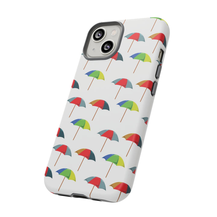 Cute IPhone Case | Colorful Beach Parasols, iPhone 15 Case | iPhone 15 Pro Case, Iphone 14 Case, Iphone 14 Pro Max Case, Protective Iphone Case - Studio40ParkLane