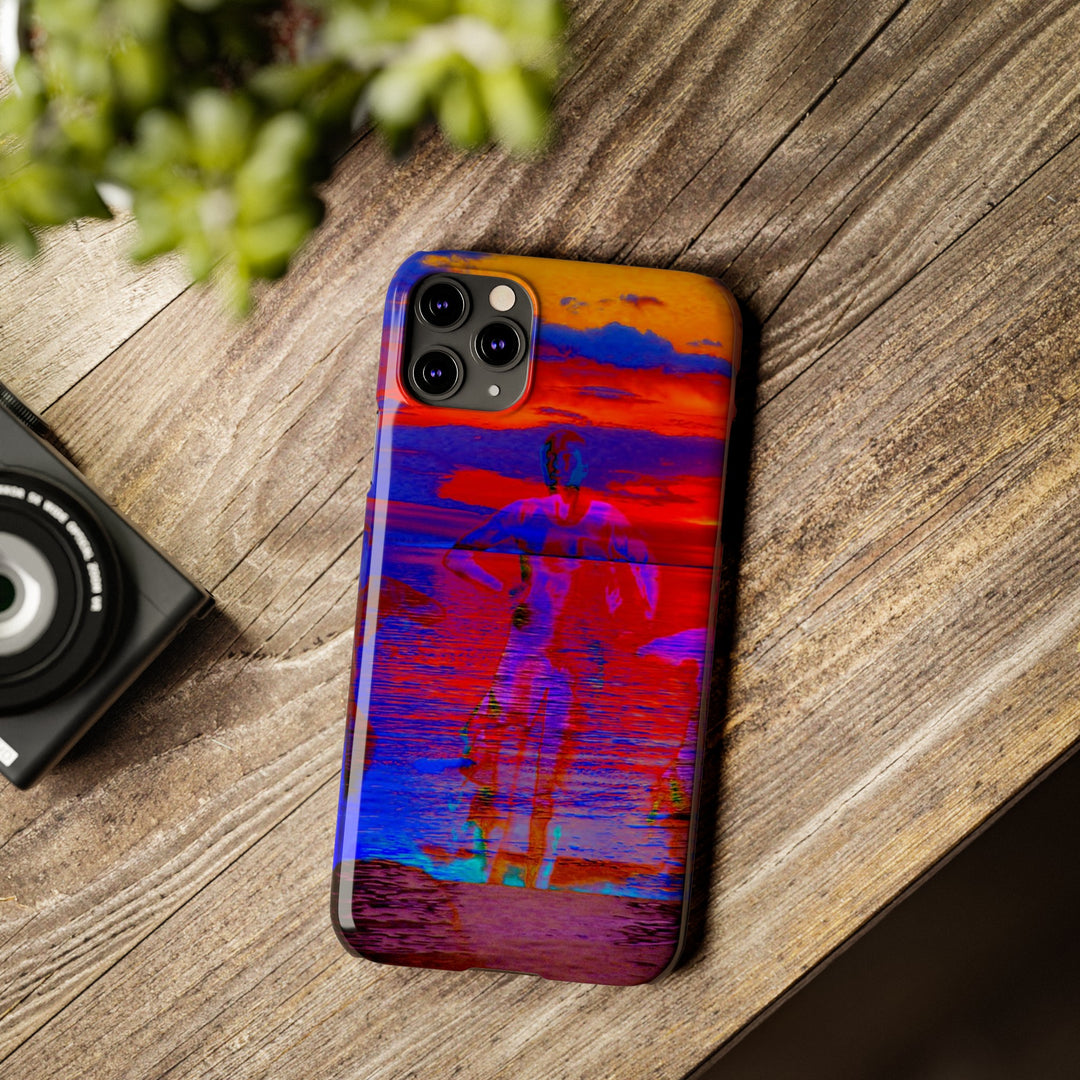 Slim Cute Phone Cases for Iphone | iPhone 15 Case | iPhone 15 Pro Max, Iphone 14 Case, Iphone 14 Pro Max, Iphone 13, Red Blue Sunset - Studio40ParkLane