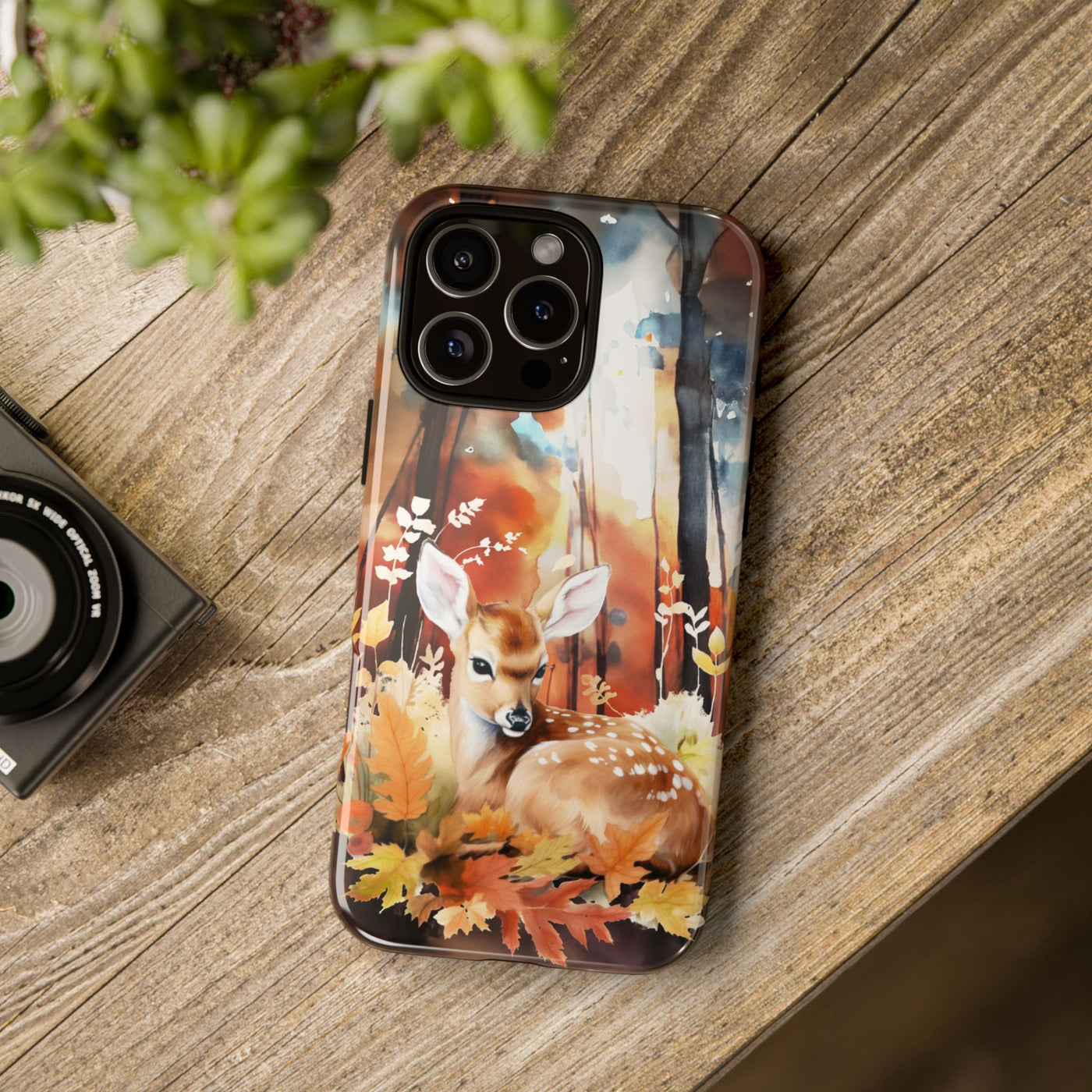 Autumn Fall Deer Forest Gift for Her Cute Phone Case for, Samsung Galaxy S24, S23, S22, S21, IPhone 16 Case | Iphone 15, Iphone 14, IPhone 13 Case