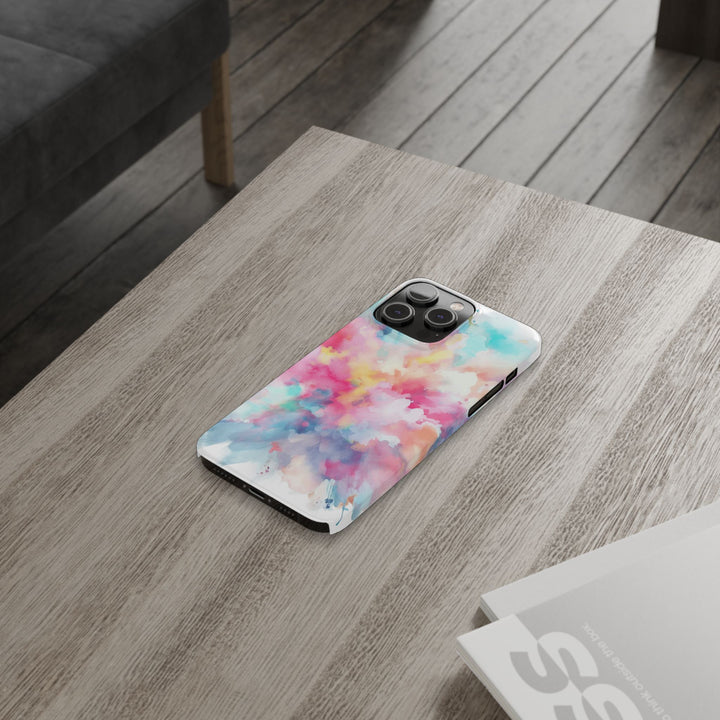 Slim Paint Splash Pink Gift for Her Cute Phone Cases for Iphone 16 Pro Max | iPhone 15 Case | iPhone 15 Pro Max Case, Iphone 14, Iphone 14 Pro Max, Iphone 13 12 11 8 7 - Studio40ParkLane