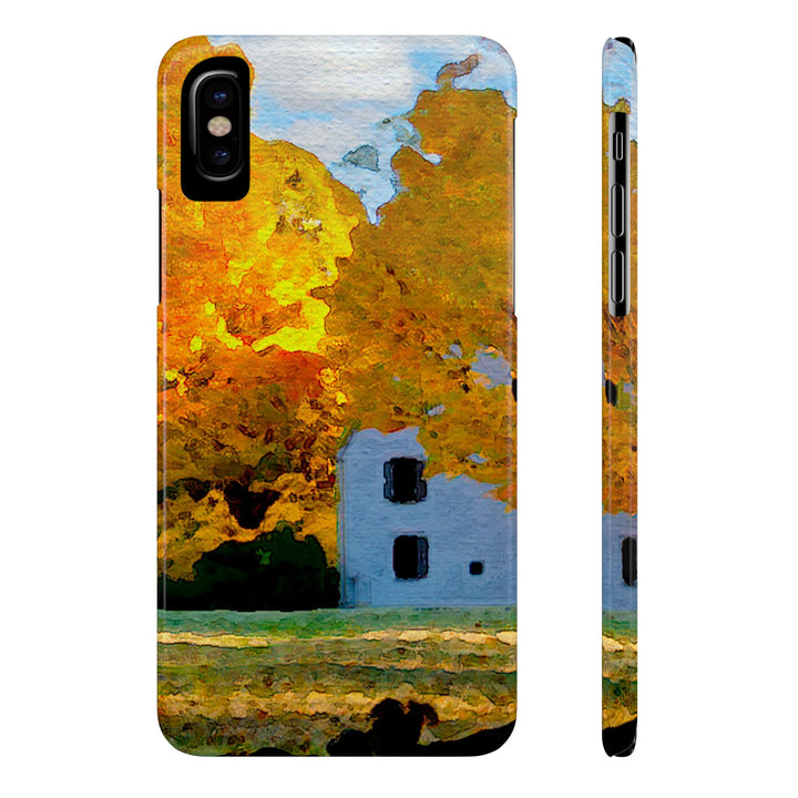 Slim Cute Phone Cases for Iphone - | iPhone 15 Case | iPhone 15 Pro Max Case, Iphone 14 Case, Iphone 14 Pro Max, Iphone 13, New England Fall Leaves - Studio40ParkLane
