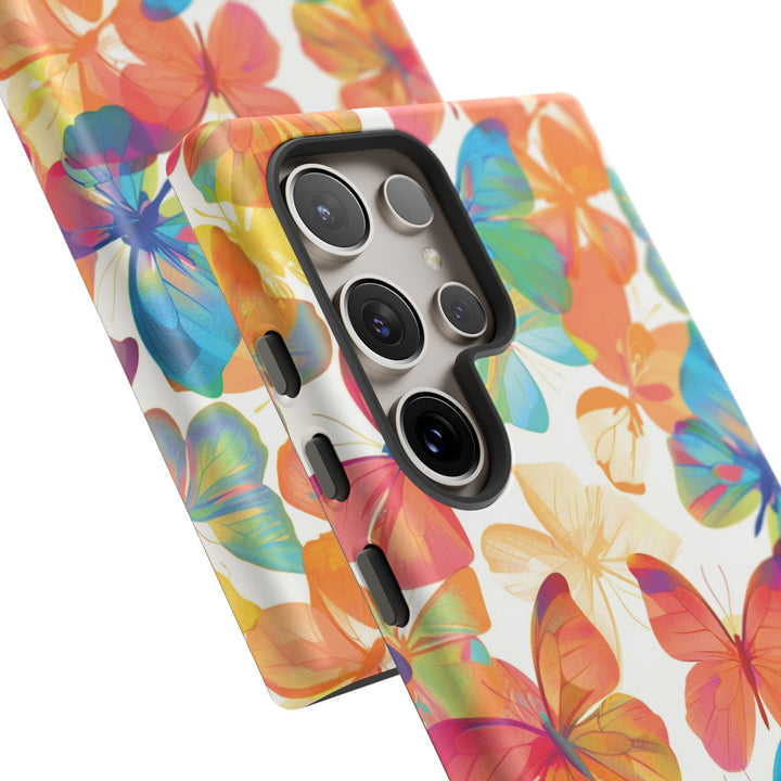 Cute Samsung Case | Cool Iphone Case | Summer Bright Butterflies, Samsung S24, S23, S22, S21, IPhone 15 Case | Iphone 14 Case, Iphone 13 Case - Studio40ParkLane