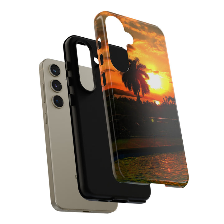 Cute Samsung Case | Cool Iphone Case | Summer Jamaica Pool Sunset, Samsung S24, S23, S22, S21, IPhone 15 Case | Iphone 14 Case, Iphone 13 Case - Studio40ParkLane