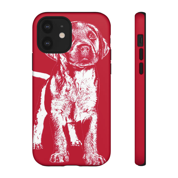 Cute IPhone Case | iPhone 15 Case | iPhone 15 Pro Max Case, Iphone 14 Case, Iphone 14 Pro Max Case IPhone Case for Dog Lovers, Puppy Dog Red - Studio40ParkLane