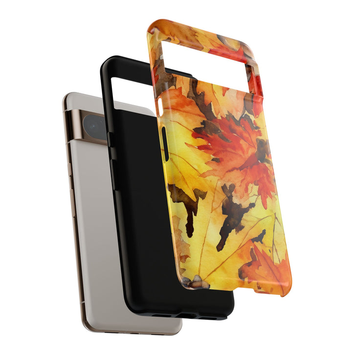 Impact Resistant, Fall Leaves, Cute Phone Cases for Samsung S24, S23, S22, S21, IPhone 15 pro Iphone 14 pro Iphone 13 IPhone 12 Iphone 11 - Studio40ParkLane