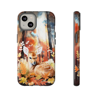 Autumn Fall Deer Forest Gift for Her Cute Phone Case for, Samsung Galaxy S24, S23, S22, S21, IPhone 16 Case | Iphone 15, Iphone 14, IPhone 13 Case