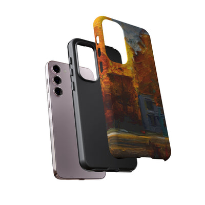 Impact Resistant, Fall Leaves Oil Painting, Cute Phone Cases for Samsung S24, S23, S22, S21, IPhone 15 pro Iphone 14 pro Iphone 13 IPhone 12 Iphone 11