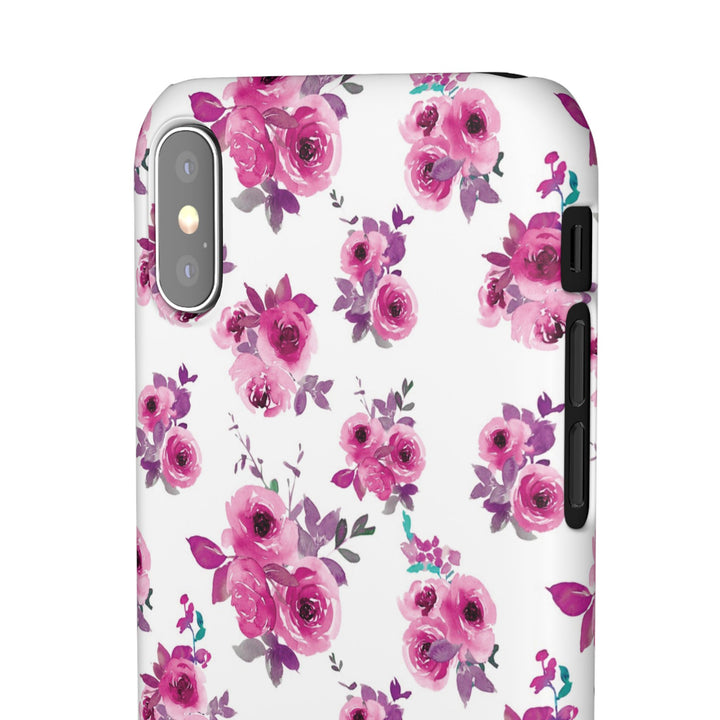 Sleek Snap Flowers Gift for Her Cute Phone Case for iPhone 16 15 14 13 12 11 X Xs Max Xr Pro Plus Samsung Galaxy S24 S23 S22 S21 S20 Ultra